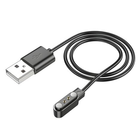 Кабель USB для Borofone BD5 смарт годинника магнітний чорний