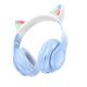Полноразмерные наушники беспроводные Hoco W42 Cat Ear с подсветкой |BT5.3, AUX/TF, 10h| синие