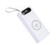 Многофункциональный Корпус L16 Multi-powerbank, до 16 элементов 18650, 22.5+15W, с беспроводной зарядкой и фонарём, белый