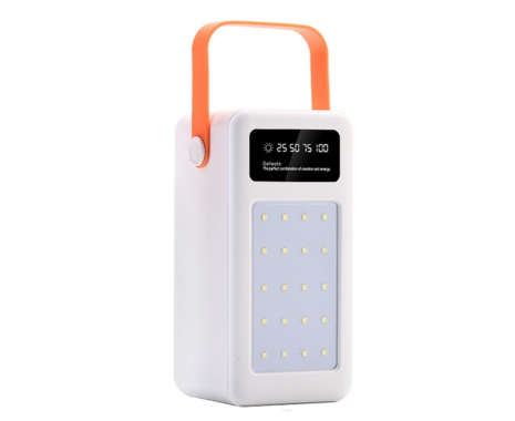 Корпус Multi-powerbank S28, под элементы 18650 до 28 шт, 22.5W, с фонарём, белый Корпус Multi-powerbank S28, под элементы 18650 до 28 шт, 22.5W, с фонарём, белый