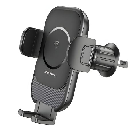 Бездротова зарядка автотримач Borofone BH204 15W чорний