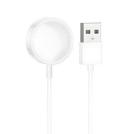 Кабель USB для Hoco Y9 смарт годинника магнітний білий