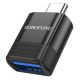 Адаптер Borofone BV18 Type-C to USB 3.0 (F) чорний