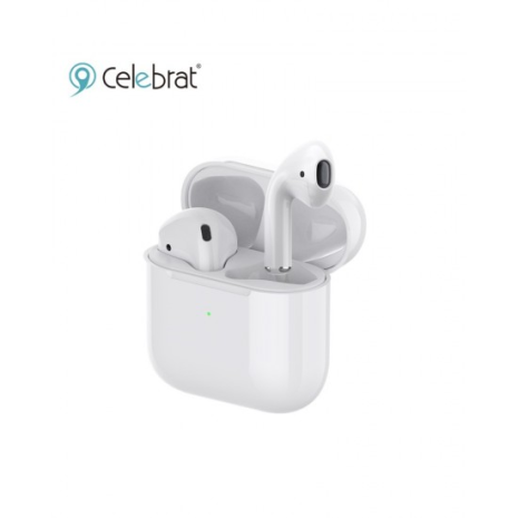 Блютуз Стерео Гарнитура Celebrat TWS-W11 Pro Белый