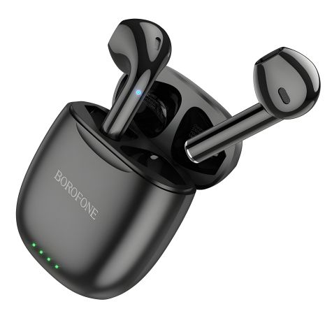 Чорні Bluetooth навушники Borofone BW17 TWS