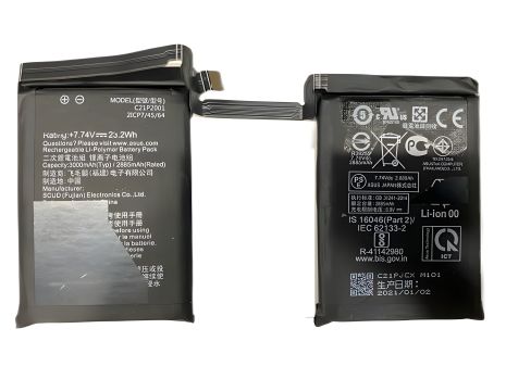 Asus ROG Phone 5 ZS673KS, 5s ZS676KS Аккумулятор C21P2001, 6000 mAh [Оригинал PRC] гарантия 12 мес.