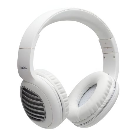 Стерео гарнітура блютуз Hoco W23 білий |MicroSD/AUX support|