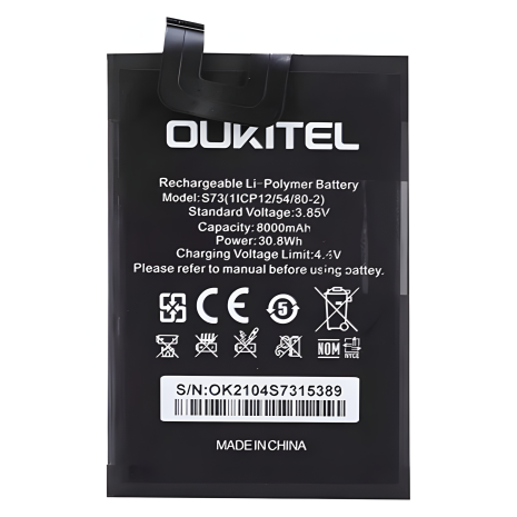 Oukitel WP5/S73 акумулятор (8000 mAh) [Original PRC] 12 міс. гарантії