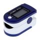 Пульсоксиметр LK88 портативний, пульс 30-250 уд, сатурація 0-100%, синьо-білий, 2хААА