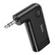Авто Bluetooth адаптер Hoco E53, BT5.0, 10m, AUX, звонки, микрофон, 10 часов работы, micro-USB, Черный