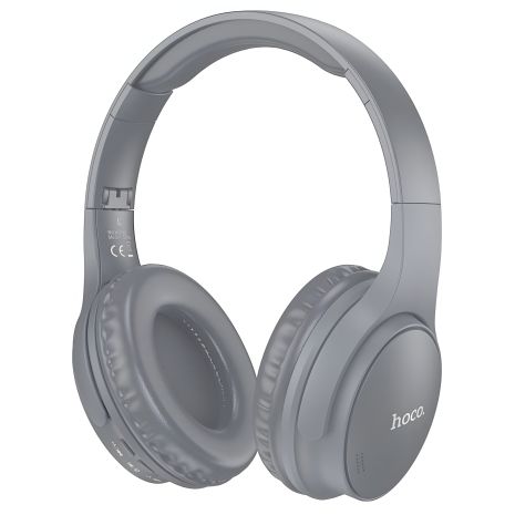 Навушники Hoco W40 | BT5.3, 7H, AUX / TF Card, Type-C | Бездротові накладні Сірий Навушники Hoco W40 | BT5.3, 7H, AUX / TF Card, Type-C | Бездротові накладні Сірий