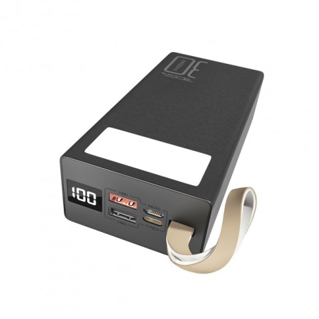 Power Bank Ridea RP-D30L Phoenix30 10W digital display + lamp 30000 mAh Чорний Power Bank Ridea RP-D30L Phoenix30 10W digital display + lamp 30000 mAh Чорний