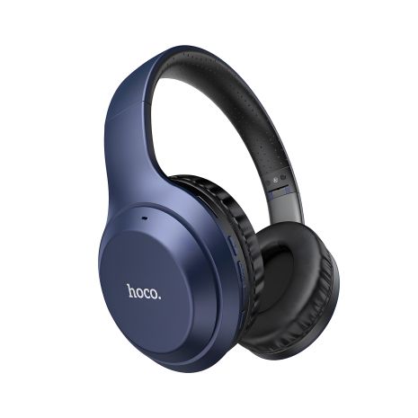 Стерео Гарнитура Блютуз Hoco W30 |BT5.0, AUX/FM/TF, 8h| Синий