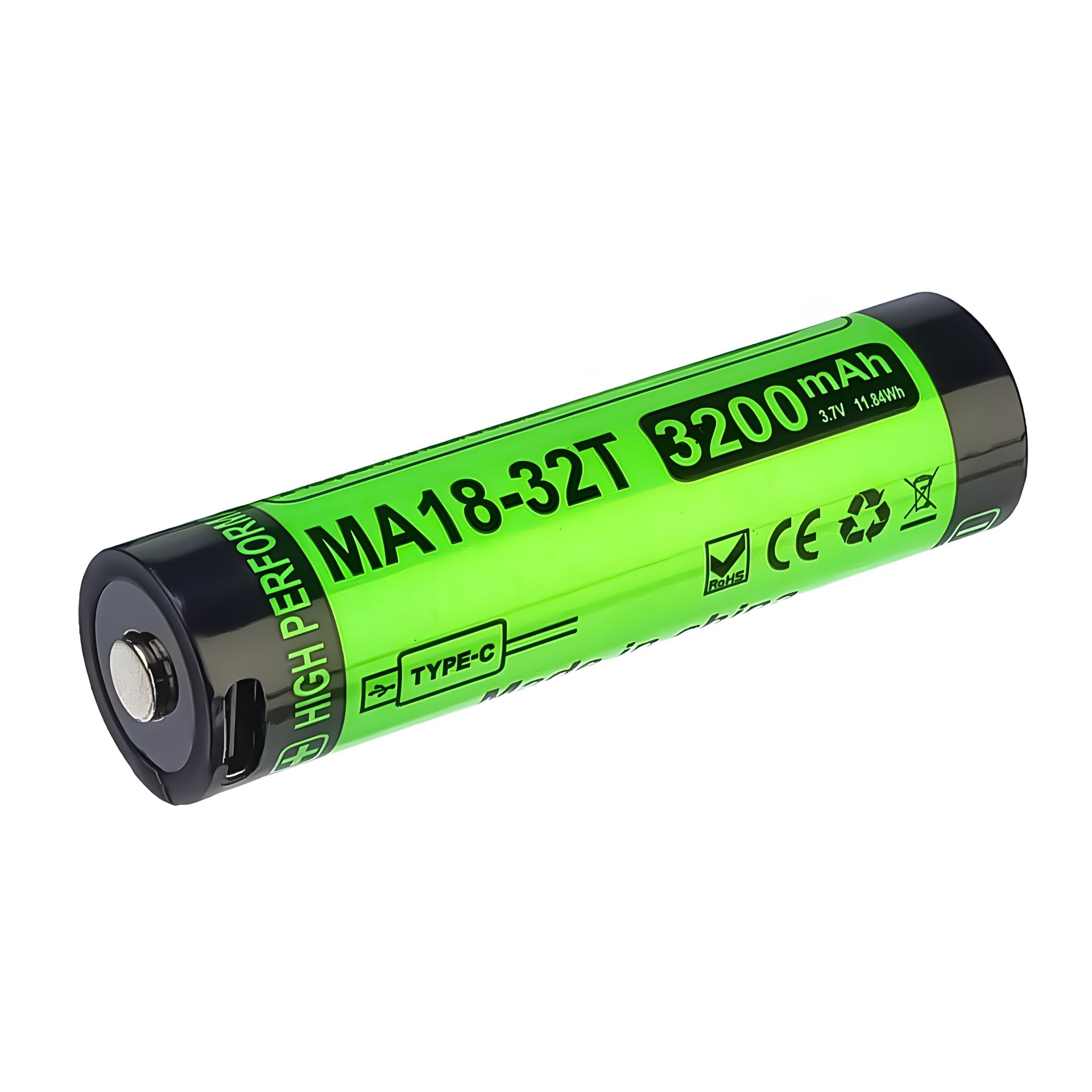 Li-ion Аккумулятор 18650 3200 mAh 3.7V 8A с защитой и Type-C (реальная емкость) Li-ion Аккумулятор 18650 3200 mAh 3.7V 8A с защитой и Type-C (реальная емкость)
