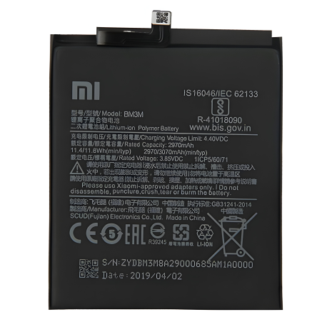 Акумулятор для Xiaomi Mi 9 SE (BM3M) [Original] 12 міс. гарантії