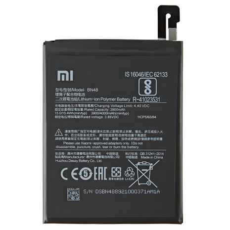 Xiaomi BN48 акумулятор для Redmi Note 6 Pro M1806E7TG, M1806E7TH, M1806E7TI 4000 mAh [Original] 12 міс. гарантії
