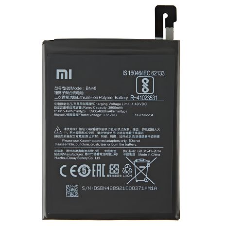 Xiaomi BN48 акумулятор для Redmi Note 6 Pro M1806E7TG, M1806E7TH, M1806E7TI 4000 mAh [Original] 12 міс. гарантії