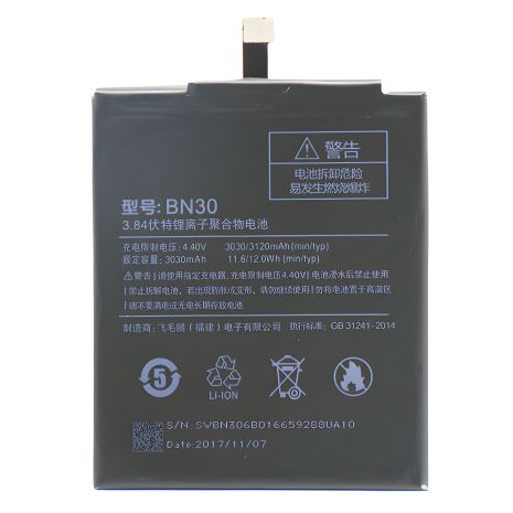 Аккумулятор Xiaomi BN30 для Redmi 4A [Оригинальный] 12 месяцев гарантии