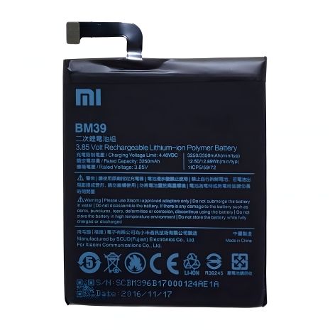 Акумулятор Xiaomi BM39 (Mi6) на 3250 mAh [Original] 12 міс. гарантії