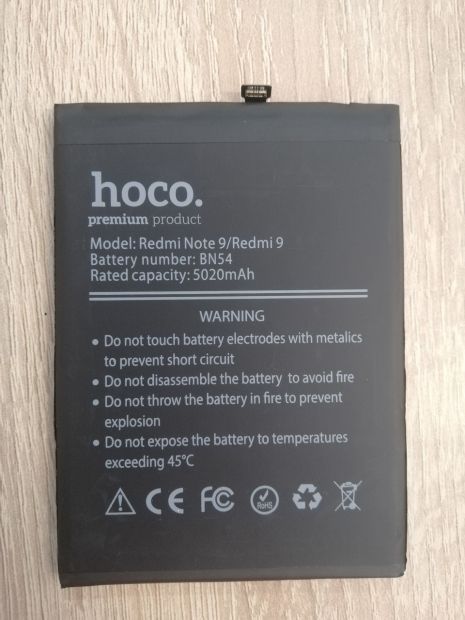 Акумулятор Hoco Xiaomi BN54 Redmi Note 9/Redmi 9/Redmi 10X