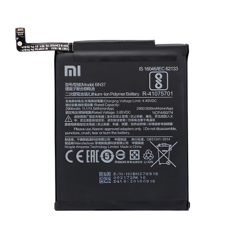 Акумулятор 2900mAh Xiaomi BN37 для Redmi 6/6A/M1804C3DG [PRC Original] 12 міс. гарантії