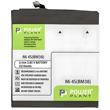 PowerPlant Battery 3210 mAh for Xiaomi Mi 4S (BM38) PowerPlant Battery 3210 mAh for Xiaomi Mi 4S (BM38)