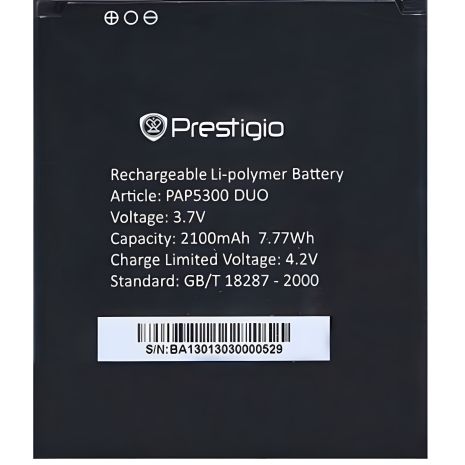 Акумулятор Muze B7 PSP7511 Prestigio [PRC Original] 12 міс. гарантії 7511