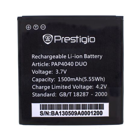 Prestigio PAP4040 Battery [Original PRC] 12 Months Warranty, 1500 mAh
