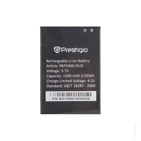 Аккумулятор для Prestigio PAP3400 [Original PRC] 12 мес. гарантии, 1500 mAh