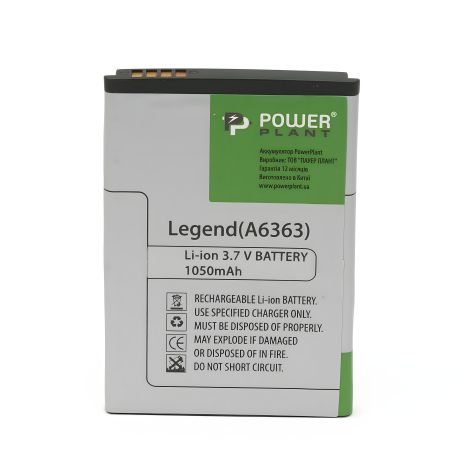 PowerPlant Акумулятор HTC G6/G8/Legend/Wildfire/A3333/A6363/A6388/T8686 (BB00100, BA S440) 1050mAh