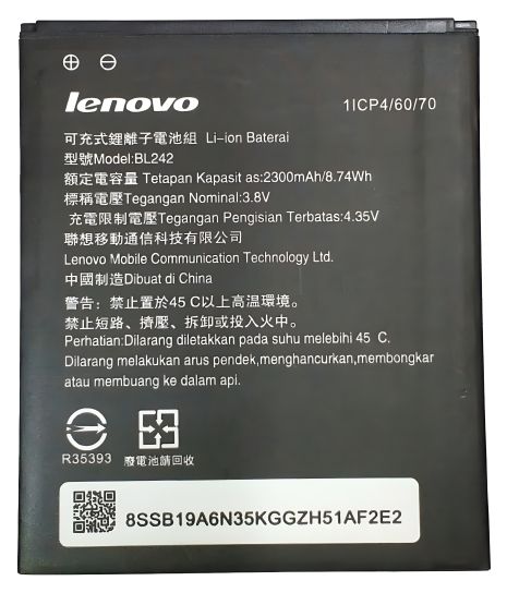 Lenovo BL242/A6010, A6000, K3, K30, A2020 Акумулятор [Гарантія 12 міс., Original]