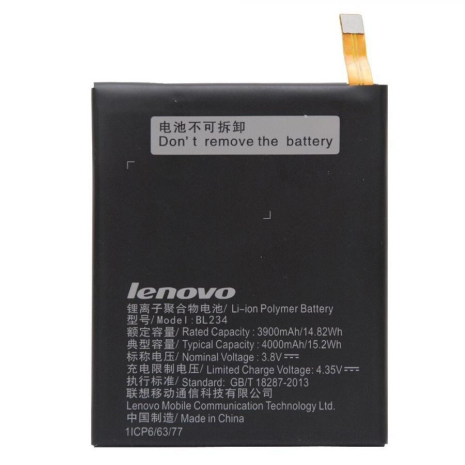 Акумулятор Lenovo BL234/A5000, P70, P70a, P70t, P90, Vibe P1m [Original] 12 міс. гарантії