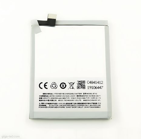 Акумуляторна батарея Meizu M1 Note (BT42) [PRC Original] 12 міс. гарантії