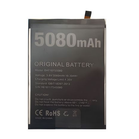 Doogee Y7 Plus Акумулятор (BAT18755080) 5080mAh [Оригінал PRC] 12 міс. гарантії