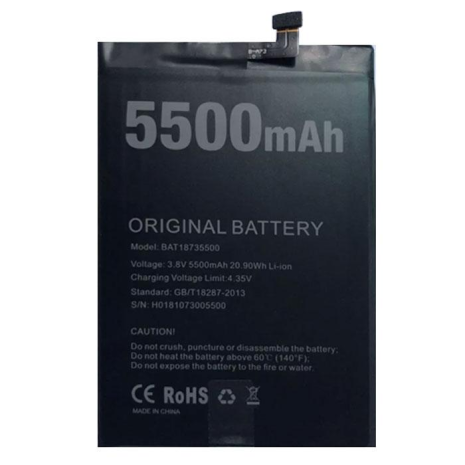 Аккумулятор для Doogee BL5500 Lite (BAT18735500) 5500 mAh [Original PRC] 12 мес. гарантии