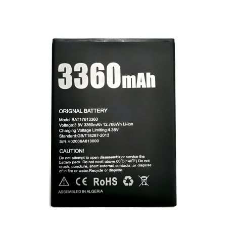 Акумулятор для Doogee X30 – BAT17613360 [Original PRC] 12 міс. гарантії