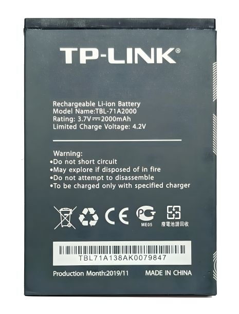 TP-Link ТBL-71A2000 Neffos (TL-TR761, TL-TR861, M7300, M5350) Акумулятор [Original PRC], 12 міс. гарантії