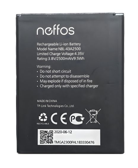 Акумулятор TP-Link Neffos C7s/NBL-43A2500 з гарантією 12 місяців [Original PRC]