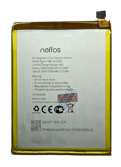 TP-Link акумуляторна батарея Neffos N1 NBL-35A3200 TP908A [Original PRC] 12 міс. гарантії