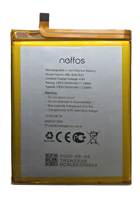 Аккумулятор NBL-40A2920 для TP-Link Neffos C9A [Original PRC] 12 мес. гарантии