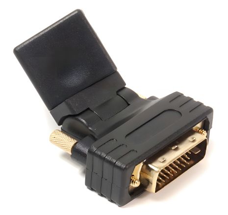 PowerPlant адаптер HDMI AF - DVI (24+1) AM, 360 градусів