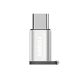 Адаптер Remax RA-USB1 Type-C to MicroUSB сріблястий