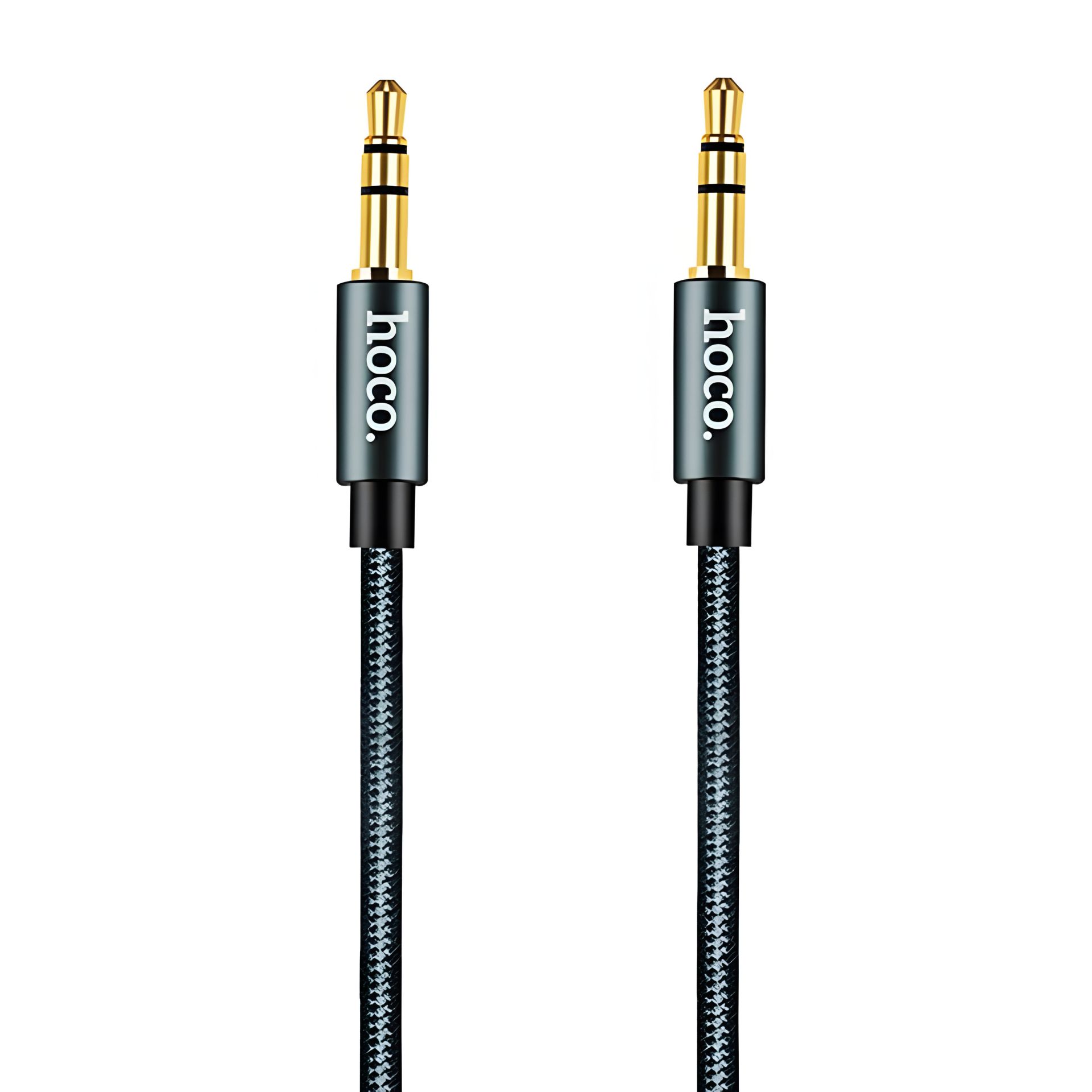 Кабель 3,5"-3.5" 1m Hoco Noble Grey (UPA-03), нитка Кабель 3,5"-3.5" 1m Hoco Noble Grey (UPA-03), нитка