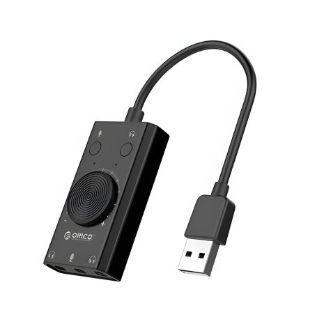 ORICO SC2-BK внешняя звуковая карта USB ORICO SC2-BK внешняя звуковая карта USB