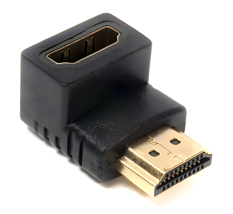 Сетевой адаптер PowerPlant HDMI AF - HDMI AM, нижний угол