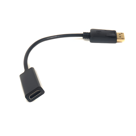 PowerPlant DisplayPort на HDMI кабель-адаптер, 0.2м