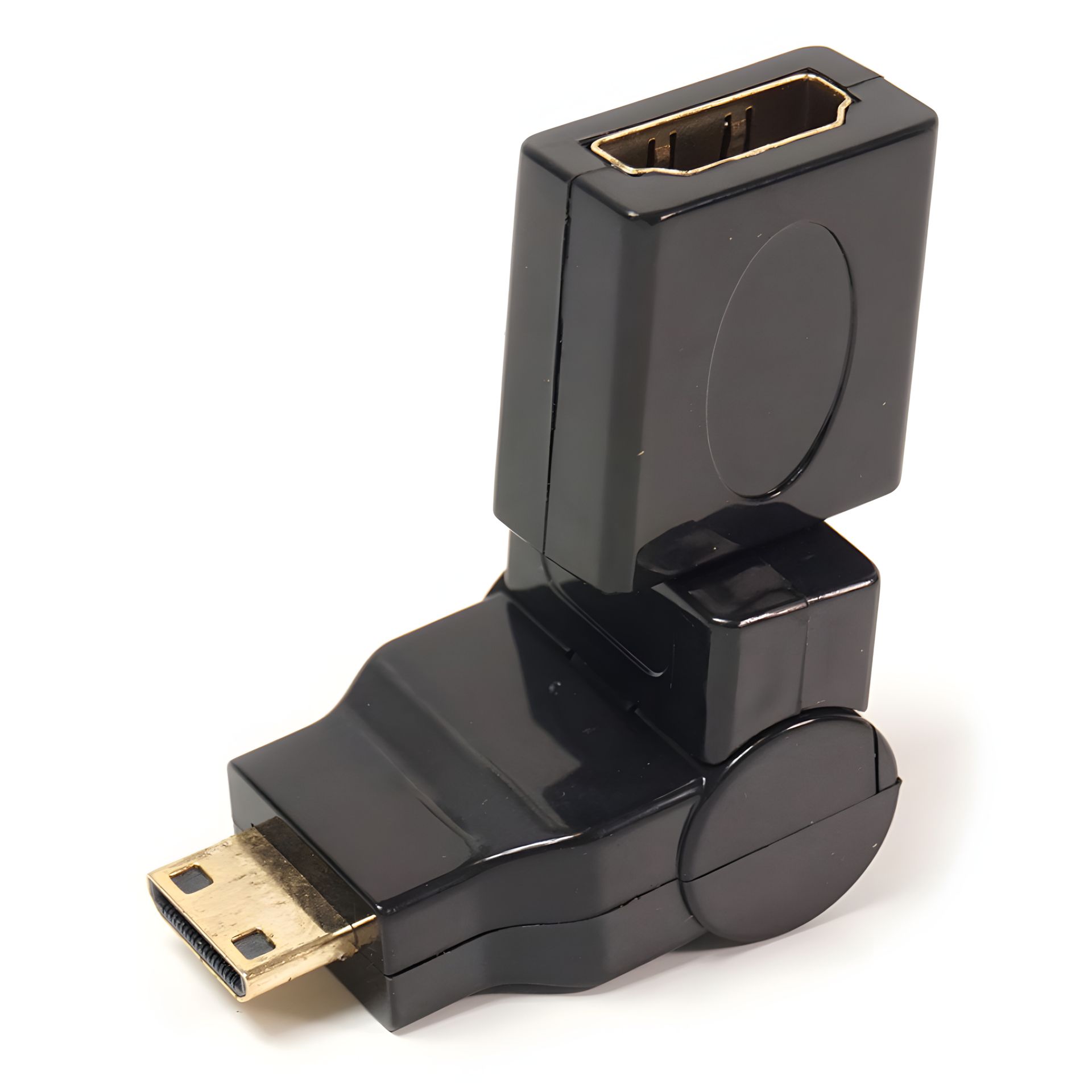 PowerPlant HDMI AF to Mini HDMI AM Adapter, 360 Degrees PowerPlant HDMI AF to Mini HDMI AM Adapter, 360 Degrees