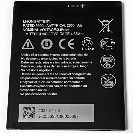 ZTE Li3826T43P4H705949 Blade A5 2019/A3 2020/L210/A530/A606/A3 Prime 2600 mAh Акумулятор [Original PRC] гарантії