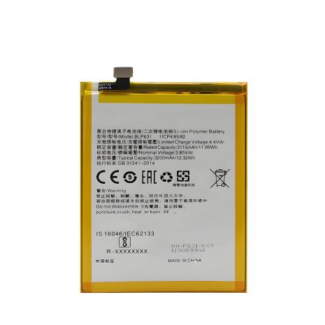 OPPO BLP631 акумулятори F3/F5/A77/A77M/A77T/A73S/A73M/A73T 12 міс.гарантії [PRC оригінал]