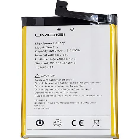 Original PRC Umi Umidigi One Pro Battery (3550mAh) - 12 Months Warranty